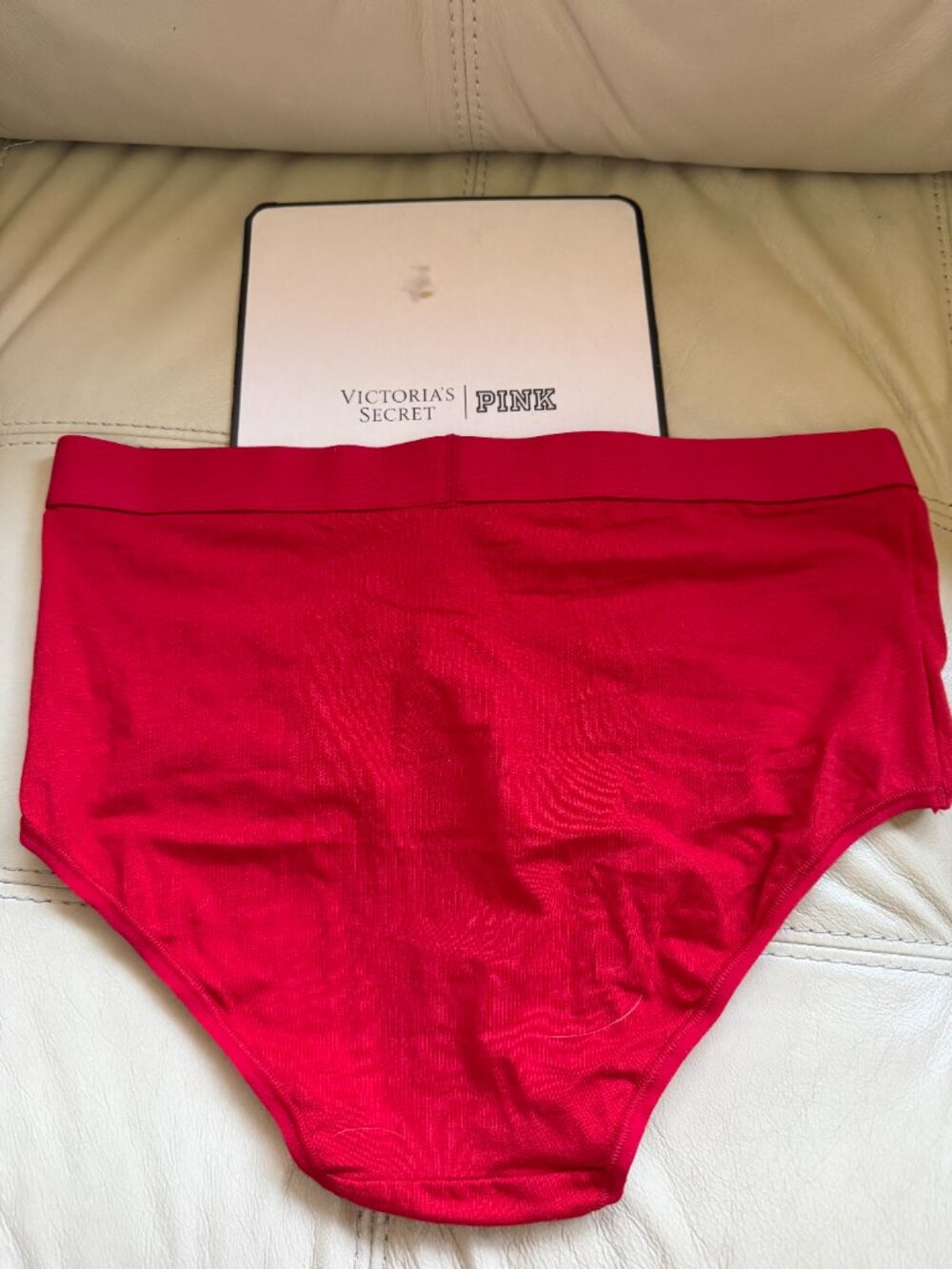 TWO (2) Victoria's Secret Women's Logo Cotton Shine Patch Modern Brief Panty - Picture 6 of 8